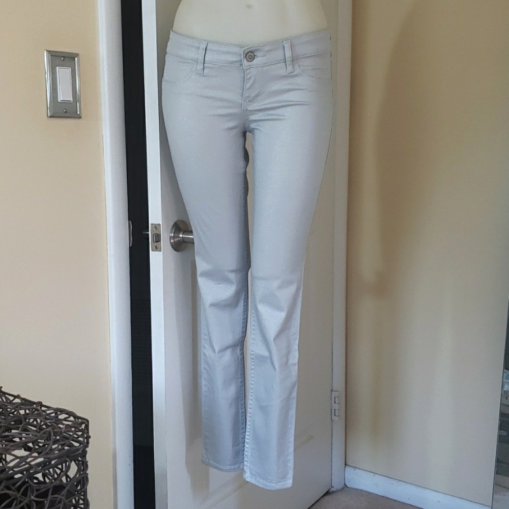Hollister Y2K Pale Silver Skinny Jeggings 3 / 26 Regular NWT